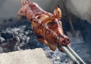 Pig & Chicken roast in countryside and Farm Tour from Montego Bay