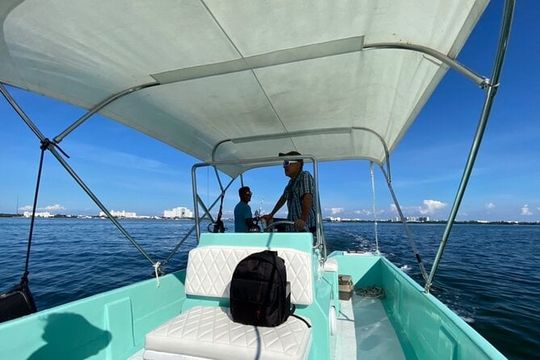 Cancun Fly Fishing large boat