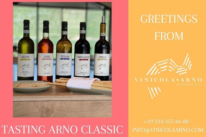 Wine Tour and Tasting with the Producer in the Monferrato-Classic