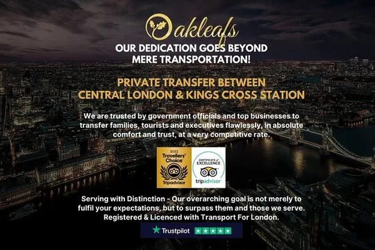 Kings Cross Station – Chauffeur/ Taxi - To & From Central London