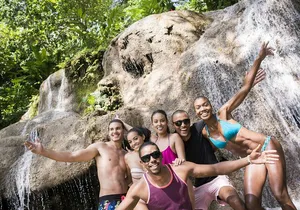 Konoko Falls and Park plus Blue Hole & Secrets Falls Combo Tour