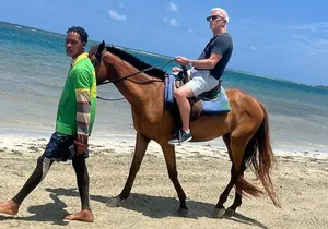 Horseback riding & bluehole secret falls from Montego Bay