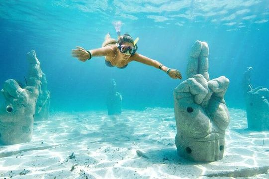 Cancun 5 in 1 Snorkeling Tour: MUSA, Shipwreck, Reefs & Cenotes