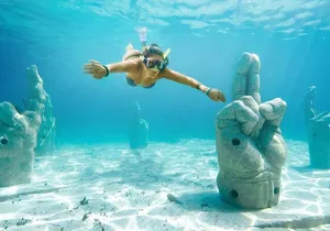 Cancun 6 in 1 Snorkeling Tour: MUSA, Shipwreck, Reefs & Cenotes