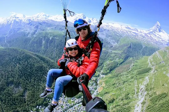 Zermatt Paragliding Flight