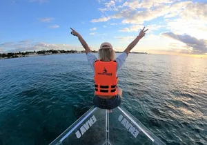 Live Cancun from our Transparent Boat
