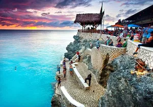 Rick's Cafe and 7 Mile Beach from Montego Bay