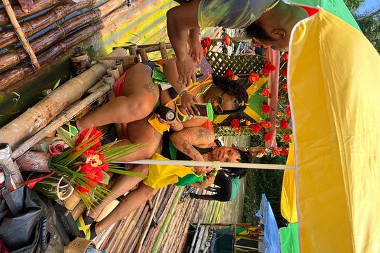 Bamboo Rafting & Horseback -dunns river Transportation Included