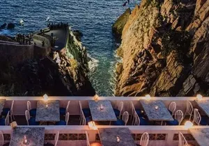 Acapulco Cliff Divers at Night