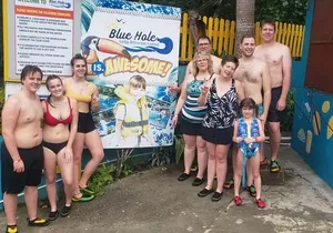 Blue Hole Falls and River Tubing Private Tour from Montego Bay