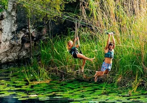 Awesome Adventure at Xenotes Park! From Playa Del Carmen & Cancun