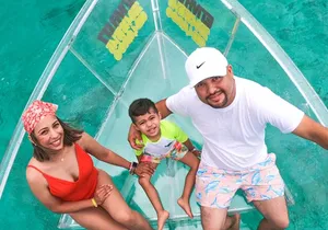 Private Tour in Transparent Boat by Nichupte in Cancun