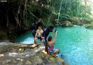 Blue Hole and Secret Falls plus Dunn's River Falls Combo Tour