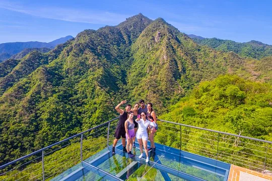 Hiking through the mountains of Puerto Vallarta and glass viewpoint
