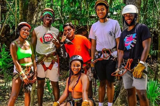 ATV's (Shared), Ziplines & Cenote! Half-Day with Transportation from Cancun