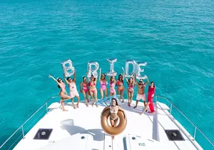 Cancun: Private Catamaran Bachelorette Party – 51' Leopard