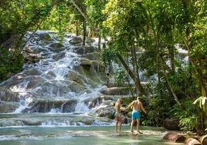 Dunns River Falls, Zipline, Bamboo Rafting, Horseback Ride Tour