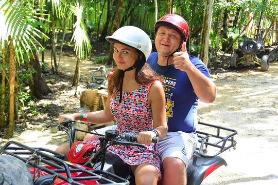 All Weather Adventure: Ziplines, Single ATVs, and Cenote