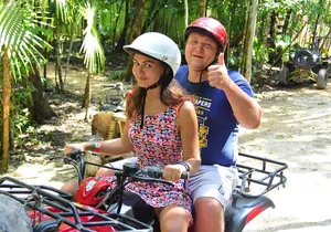 All Weather Adventure: Ziplines, Single ATVs, and Cenote