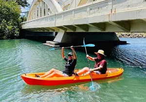2 hour tandem kayak rental at our private launch area in Hale'iwa