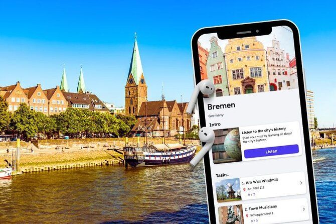 Bremen English Self-guided Audio Tour with Quizzes on your Phone