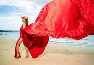 Flying Dress Photoshoot in Jamaica