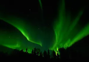 Northern lights and Aurora Photgraphy with Warm Geodesic Dome