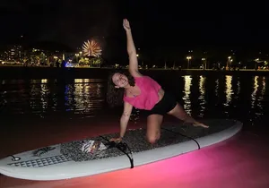 Night SUP Yoga and Fireworks at Magic Island