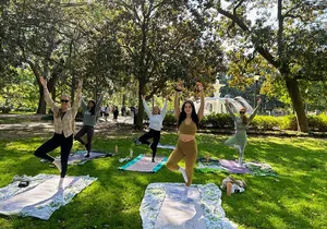 Yoga in Forsyth Park