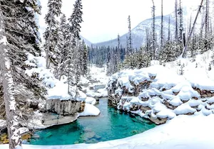 Lake Louise, Marble Canyon Icewalk and Banff Town