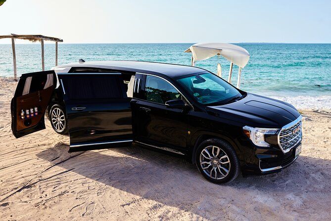 Deluxe GMC Limousine from Cancun Airport to Puerto Morelos