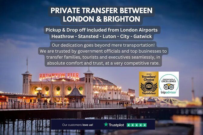 Private Transfer between London and Brighton - Meet & Greet