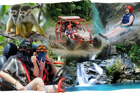 3x1: Monkey Land Waterfalls & Buggies In Puerto Plata
