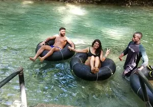 Dunn's River Falls, River Tubing, and Horseback Riding With Transportation