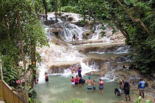 Dunns River Falls, Rafting, Zipline & Horseback from Montego Bay