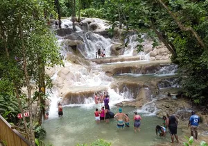 Dunns River Falls, Rafting, Zipline & Horseback from Montego Bay