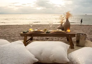 Picnic or Romantic Dinner on the Beach