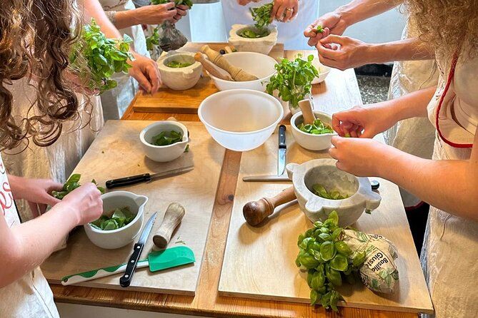 With Tiziana Cooking Class for Pesto, Gnocchi and Tiramisù