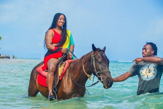 Private Horseback Ride, Swim in Blue Hole and Secret Falls