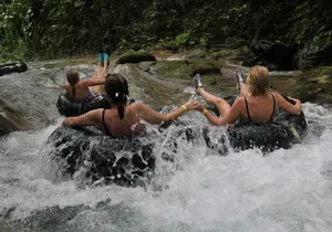 Blue Hole and River Tubing Tour from Falmouth