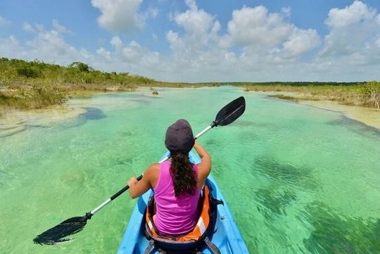 Kayak's & Adventure at Bacalar Lagoon! Round From Riviera Maya