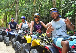 Extraordinary Adventure ATV (single) Cenote and Ziplines from Cancún