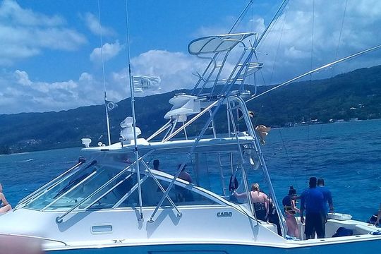 3 Hour Montego Bay Private Deep Drop Fishing Boat Rental Jamaica Inshore