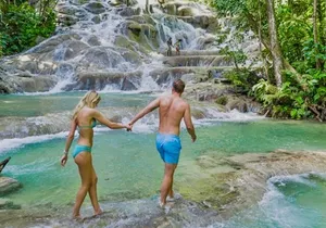 Dunn's River Falls , Bamboo Rafting & ATV Ride from Montego Bay