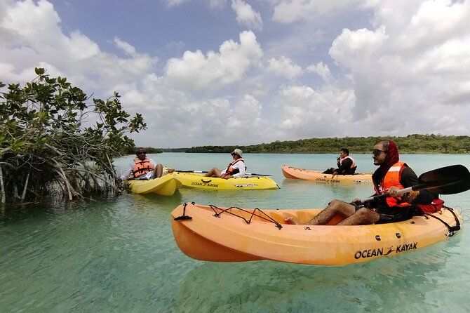 Bacalar Lagoon! Kayaks & Cenote Azul From Playa Del Carmen