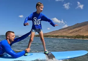 Private Family Surf Lessons on the West Side of Maui