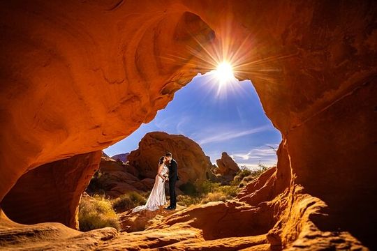 Fire Rock Wedding at Redstone Dune Trails