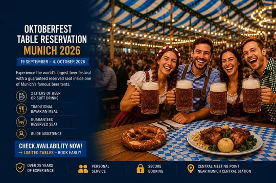 Munich: Oktoberfest Lunch/Dinner Table Reservation Big Beer Tent