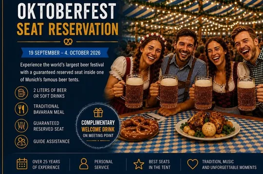 Oktoberfest Munich: Lunch/Dinner seat reserv. big beer tent