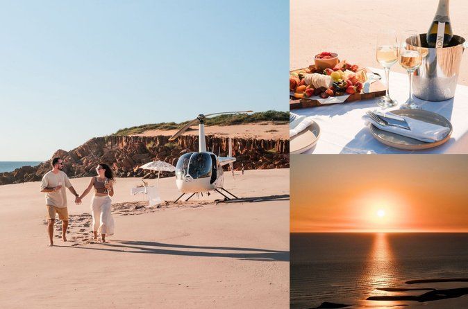Broome: Private Romantic Helicopter Flight with Beach Picnic